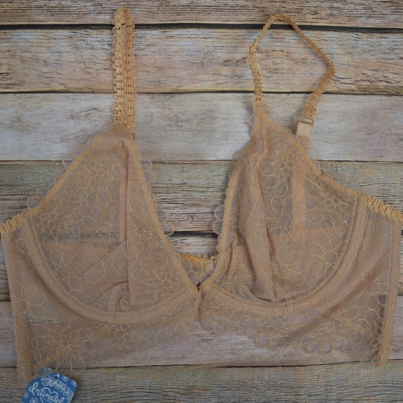 Free People Lucia Underwire Bra Wheat Sunset - Picture 2 of 10